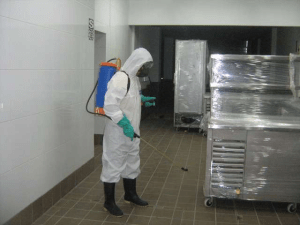 Sistema de pulverização para o Controle de Baratas